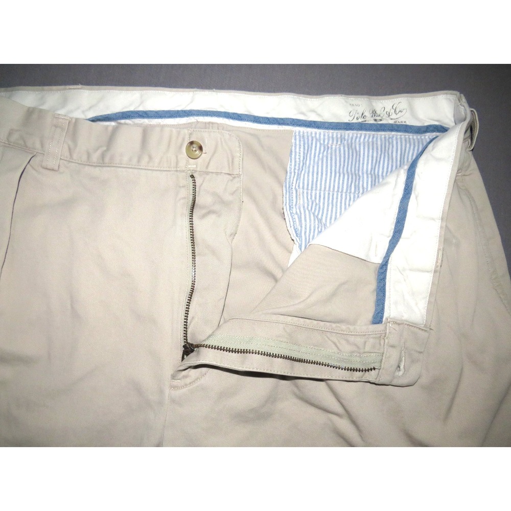 Polo Ralph Lauren Khaki Classic Fit Cotton Pleated Chino Pants Men's 38 X 32 - Picture 7 of 9